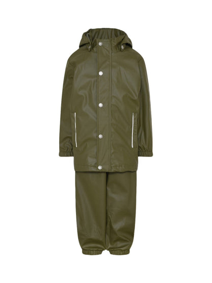 En Fant Regnställ Set Solid, Ivy Green