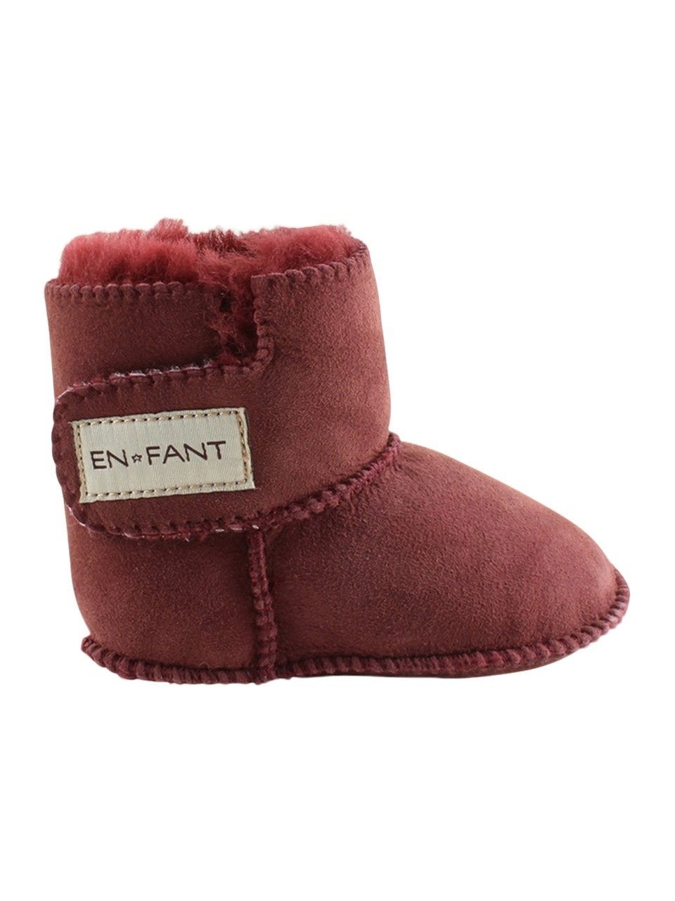 En Fant Babyskor Sheepskin Tofflor, Bordeaux