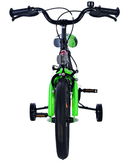 Volare Sportivo Barncykel 14 tum, Grön Svart Två Handbromsar