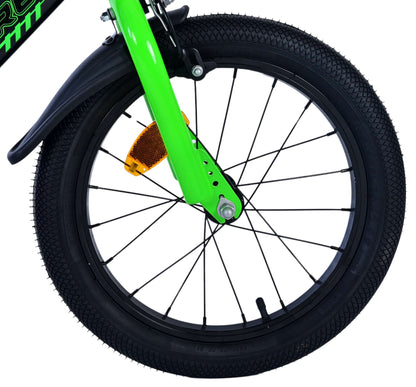 Volare Sportivo Barncykel 16 tum, Grön Svart