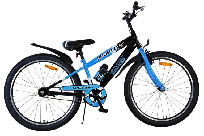 Volare Sportivo Barncykel 24 tum, Svart Blå