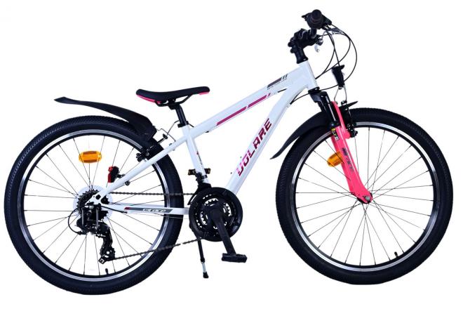 Volare XC Race Barncykel 24 tum, 21 Växlar Vit Rosa