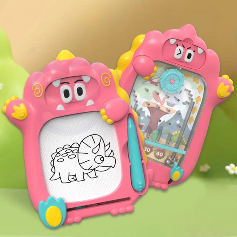 WOOPIE Znikopis Magnetic Board 2in1 Arkadspel Pinball Flipper Pink