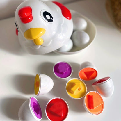 WOOPIE Pedagogisk Cock Montessori Sorterare Inlärningsformer