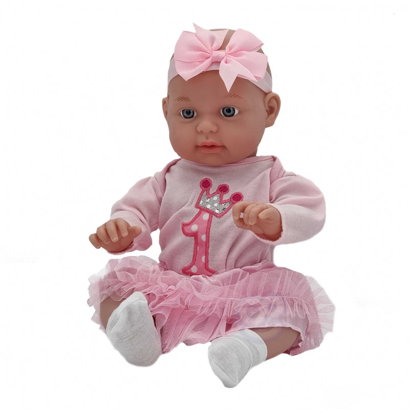 WOOPIE ROYAL Dockklädsset Princess Dress Pannband 43-46 cm