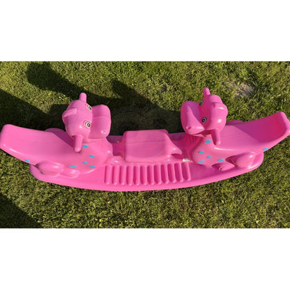 WOOPIE Multi-Seater Dino Balance Swing Rosa