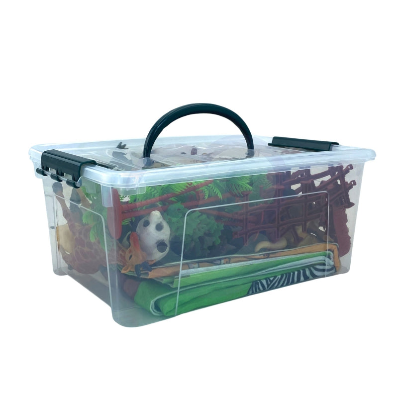WOOPIE Set Safarifigurer + Matta 24 st.