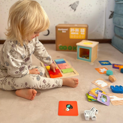 TOOKY TOY Box XXL Box Montessori Educational 7in1 Sensory 31-36 Months.