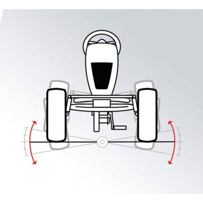 BERG Pedal Gokart XL X-Plore BFR uppblåsbara hjul från 5 år upp till 100 kg