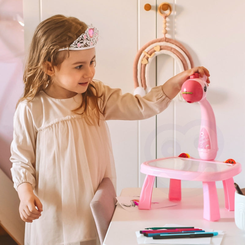 WOOPIE Ritbord Giraffe Projektor + Markörer