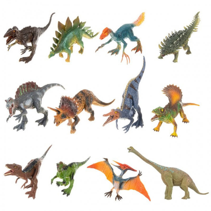 WOOPIE Large Set XXL Dinosaurs Figurines + Matt &quot;Prehistoric World&quot;