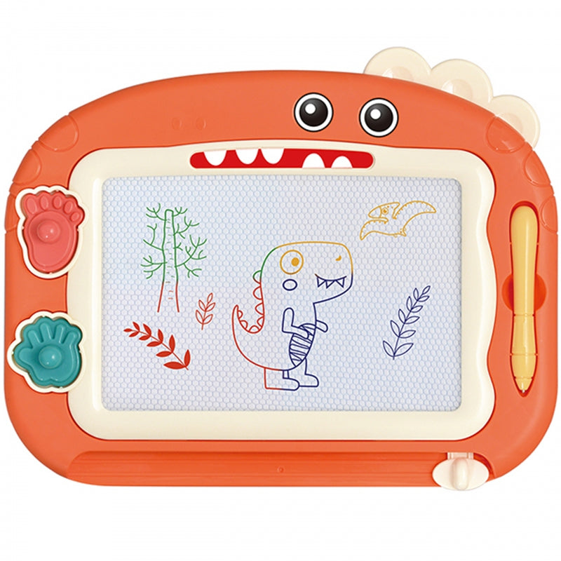 WOOPIE Scrapbook Färgglad magnettavla + 2 dinosauriestämplar