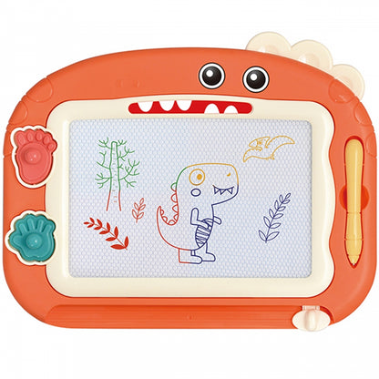 WOOPIE Scrapbook Färgglad magnettavla + 2 dinosauriestämplar