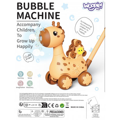 WOOPIE Pusher Giraffe 2in1 såpbubbelmaskin för barn