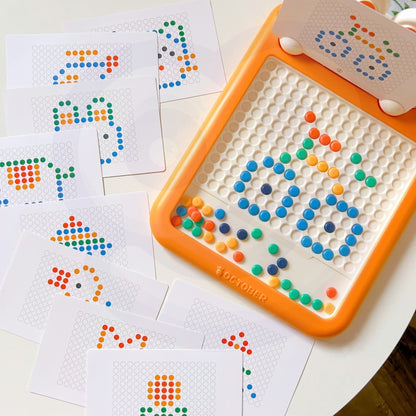 WOOPIE Magnetic Board Montessori MagPad för att rita kaninmorot