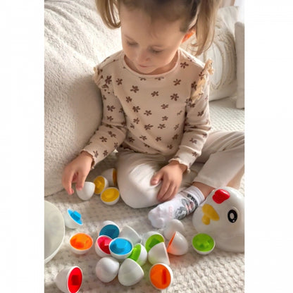 WOOPIE Pedagogisk Cock Montessori Sorterare Inlärningsformer