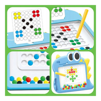 WOOPIE Magnetkort för barn Montessori MagPad Dinosaurie