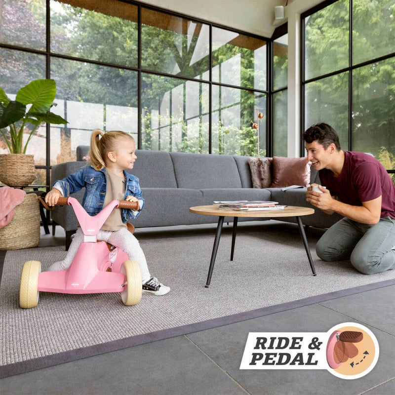 BERG GO2 Gokart Ride On Bike 2in1 Retro Rosa