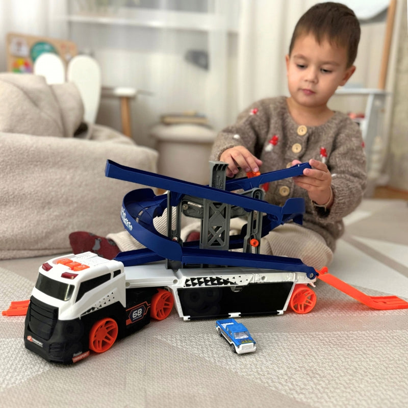 WOOPIE Interactive Truck Tow Truck Track för bilar med ljud och ljus
