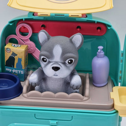 WOOPIE Portable Dog Beauty Salon 2-i-1 i en Transporter-ryggsäck