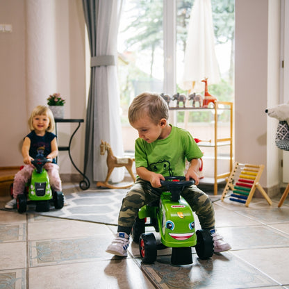 FALK Baby Claas Traktor Grön med Trailer + tillbehör. från 1 år