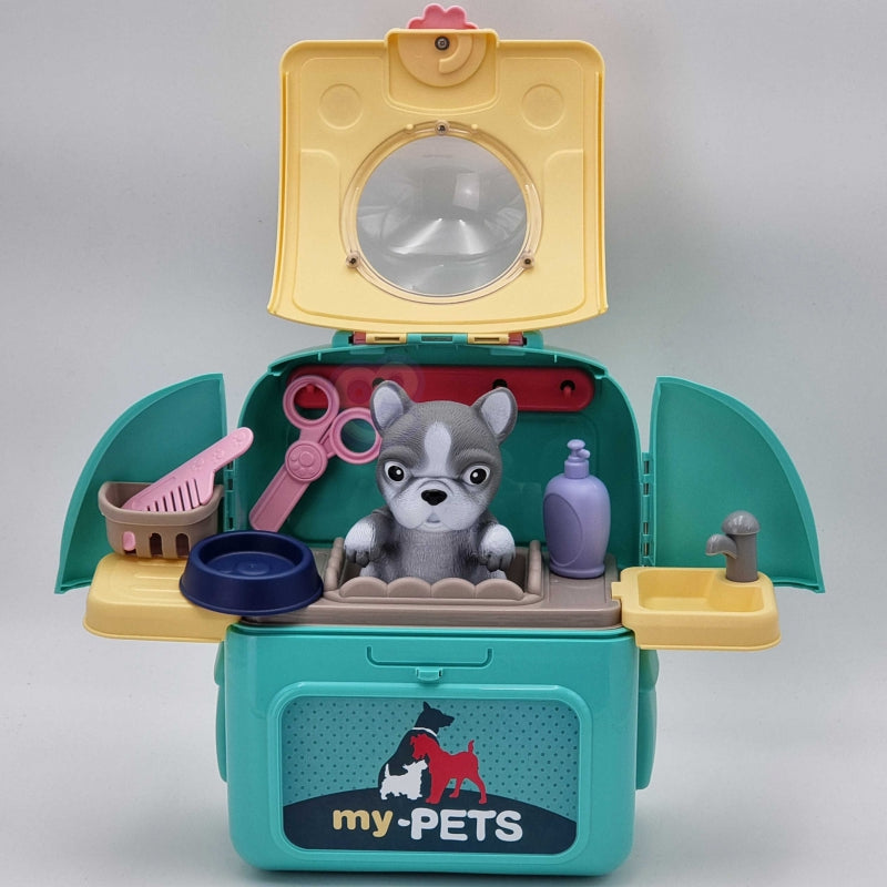 WOOPIE Portable Dog Beauty Salon 2-i-1 i en Transporter-ryggsäck