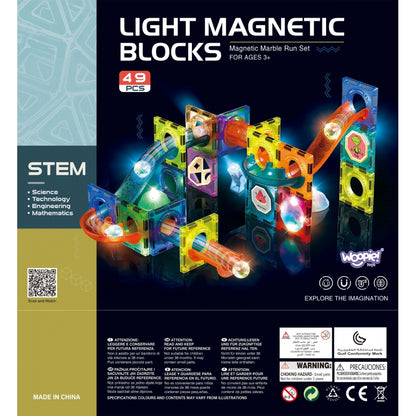 WOOPIE Magnetic Blocks Ball Track Light 49 st.