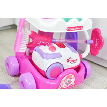 WOOPIE Rengöringsset Vagn Dammsugare Sugfunktion + 11 tillbehör