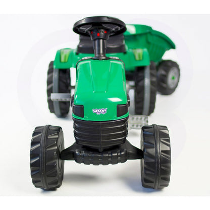 WOOPIE Pedal Traktor Farmer GoTrac Traktor Tysta hjul