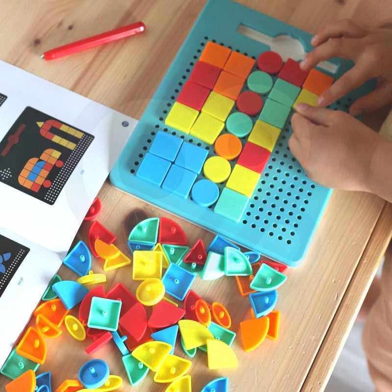WOOPIE Magnetic Puzzle 2in1 Magnetic Drawing Creative Board 112 st.
