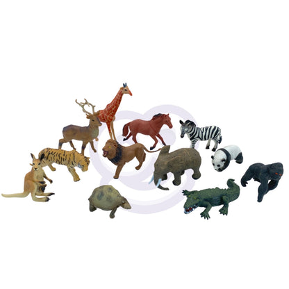WOOPIE Set Safarifigurer + Matta 24 st.