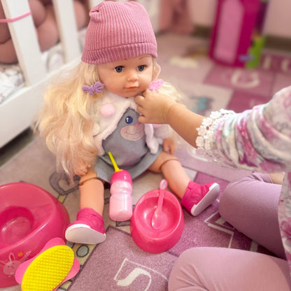 WOOPIE ROYAL Interaktiv docka Zosia i hatt 43 cm + tillbehör.