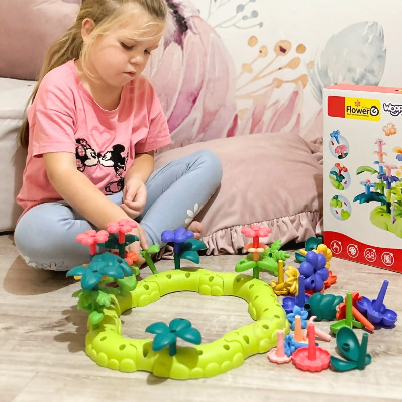 WOOPIE Montessori Magic Garden Construction Blocks XXL 93 st.