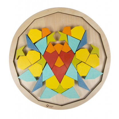 CLASSIC WORLD MONTESSORI Pussel Mosaik Tangrammönster Former och färger