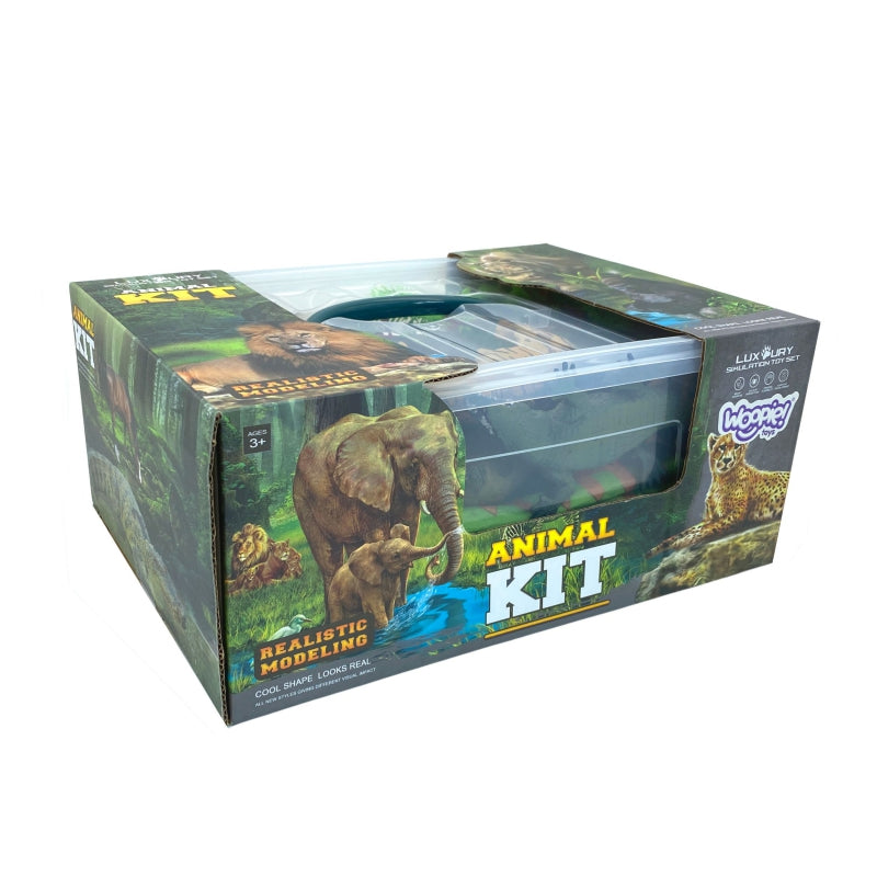 WOOPIE Set Safarifigurer + Matta 24 st.