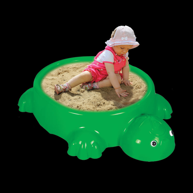 WOOPIE Turtle Sandbox med lock 2-i-1 vattenpool