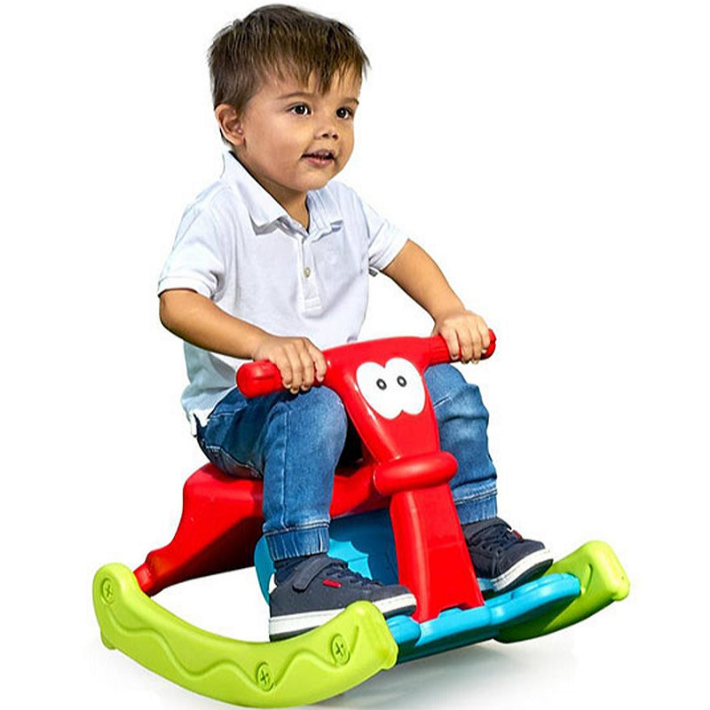 FEBER Färgglad rocker och stol för barn 2in1