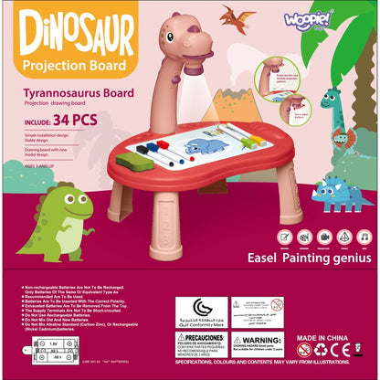 WOOPIE ritbräda dinosaurieprojektor 24 mönster + 2 spel