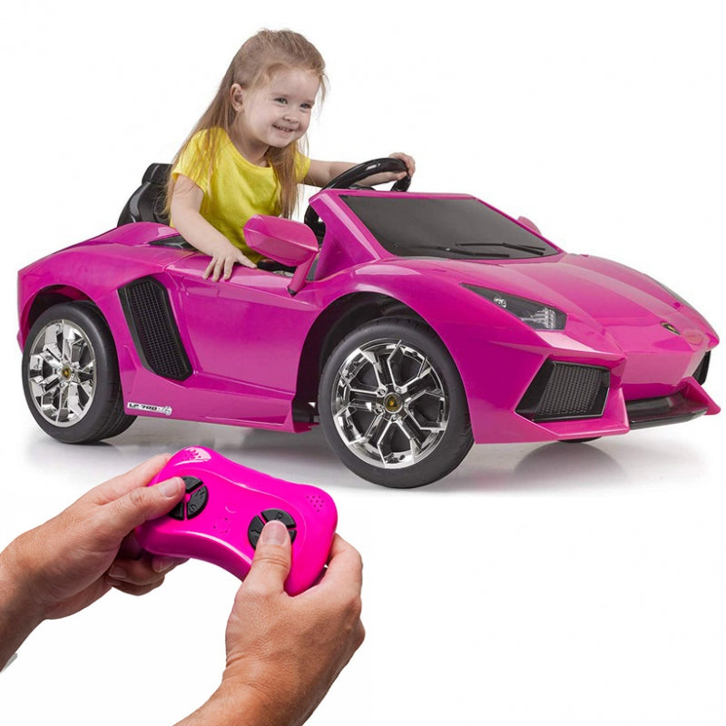 FEBER Lamborghini Aventador Rosa elbil 6V 3+