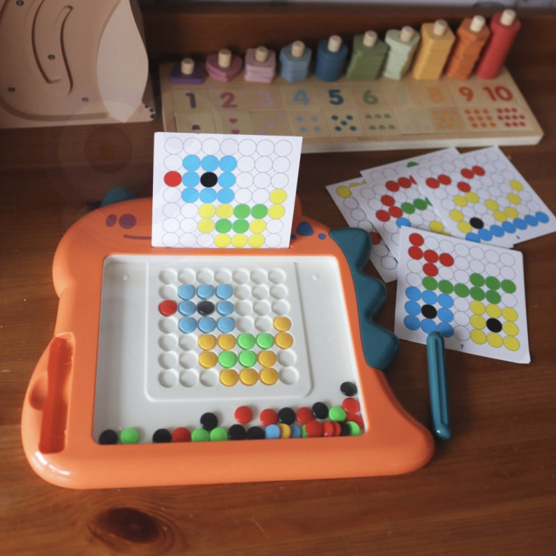 WOOPIE Magnetkort för barn Montessori MagPad Dinosaurie