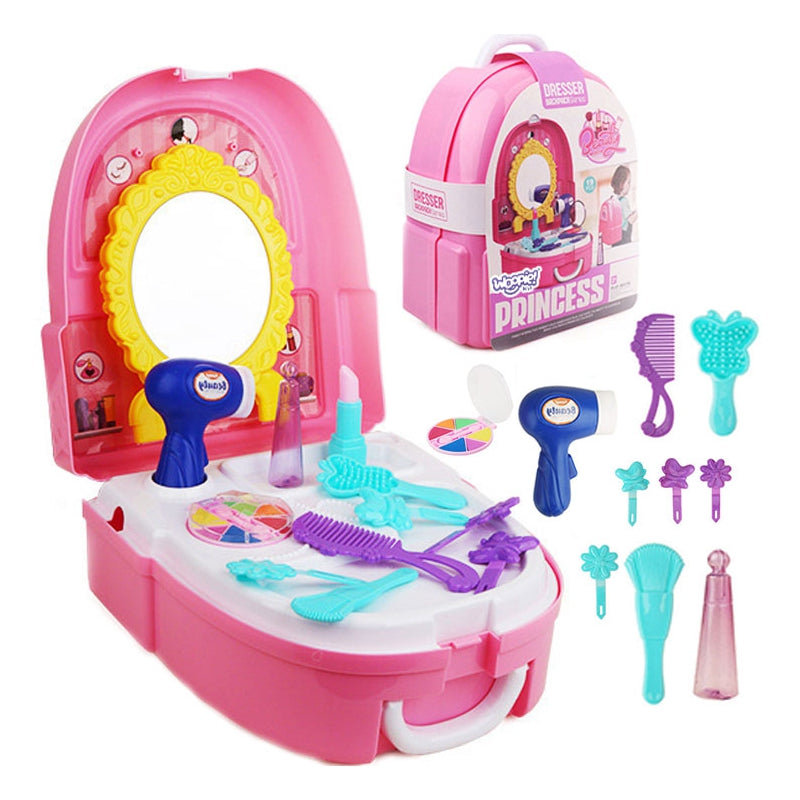 WOOPIE Little Princess Set i ryggsäck Sminkbord 19 st.