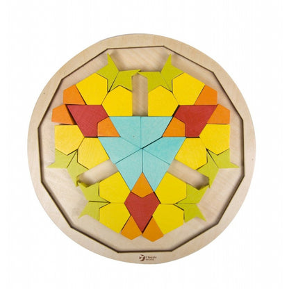 CLASSIC WORLD MONTESSORI Pussel Mosaik Tangrammönster Former och färger