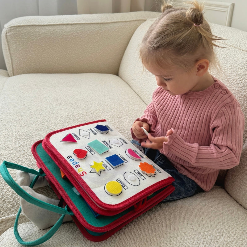 WOOPIE Utbildningsbok Montessori resväska - Måne