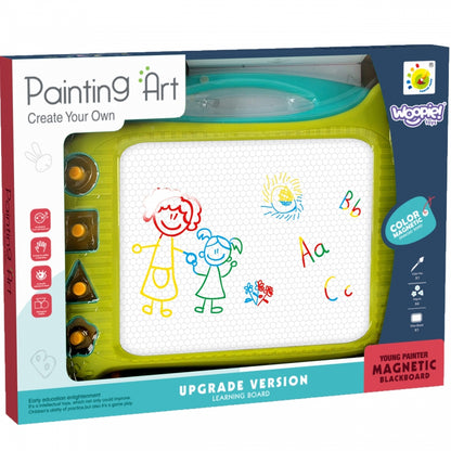 WOOPIE Scrapbook Färgglad magnettavla + 4 stämplar