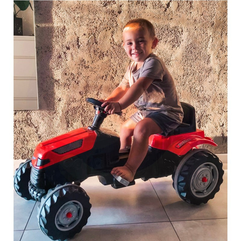 WOOPIE Pedal Traktor Farmer GoTrac Traktor Tysta hjul