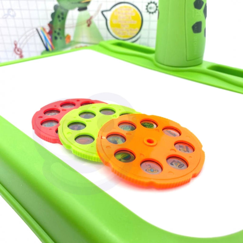 WOOPIE Ritbord Dinosaur Projektor + Markörer