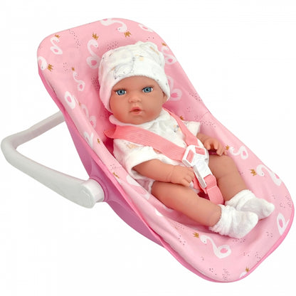 WOOPIE ROYAL Baby Doll Set 30,5 cm + Rosa Bärsele