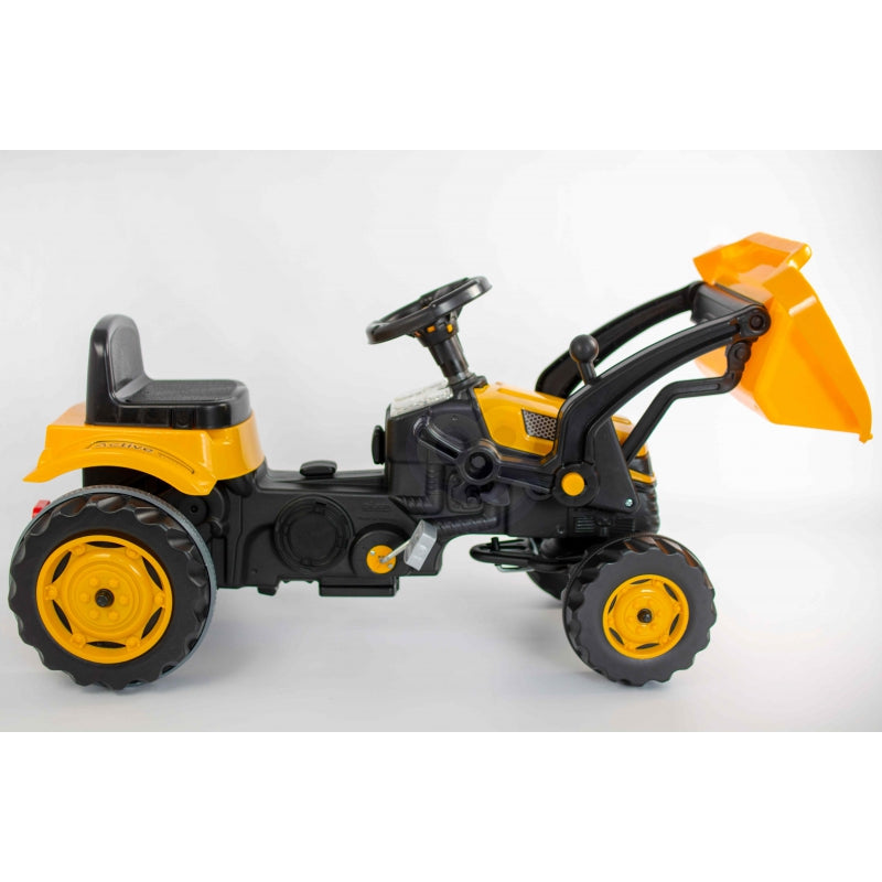 WOOPIE Pedal Tractor Farmer MaxTrac Classic Bucket Bulldozer