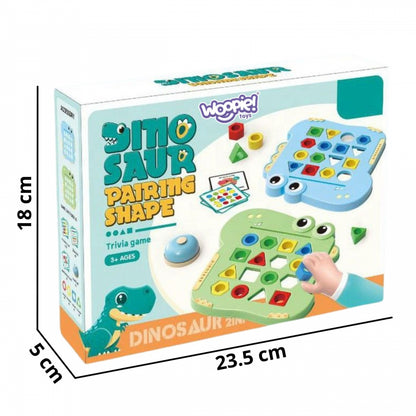 WOOPIE Montessori Pussel Dinosaur Match Shape Arkadspel