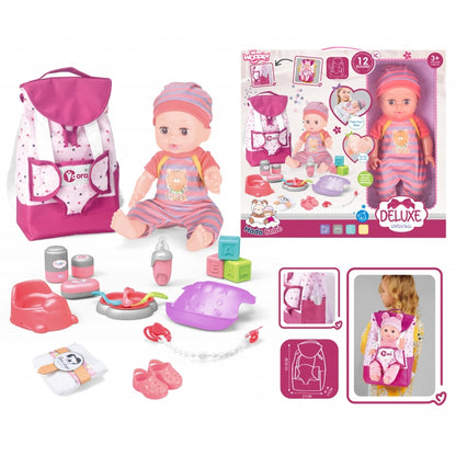 WOOPIE ROYAL Babysitter Set Baby Doll med tillbehör 19 st.